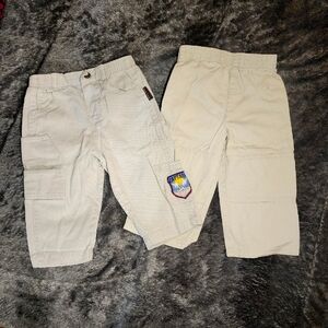 2 Pair Bundle Boys Cargo Pants 18M